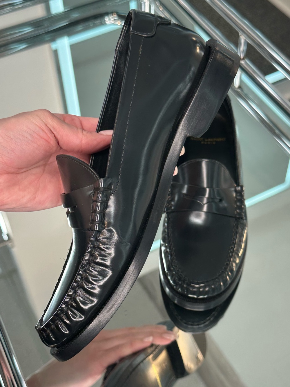 Saint Laurent Magnum Lux Loafer Moccasins - Picture 8 of 12